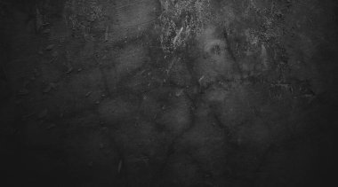 Doğal boya fırçası vuruşunun siyah duvar arkaplanı çimento ya da taş kadar eski. somut doku korku ve cadılar bayramı kavramı olarak