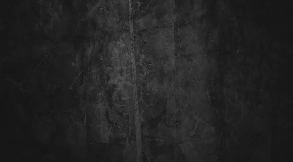 Zwarte Muur Achtergrond Van Natuurlijke Penseel Slag Getextureerd Cement Steen — Stockfoto