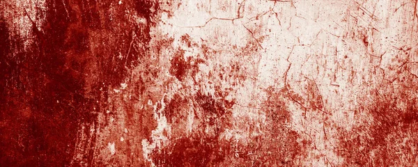 パノラマの赤い壁のグランジのテクスチャ 抽象的な恐ろしいコンクリート 背景のためのホラーセメント — ストック写真