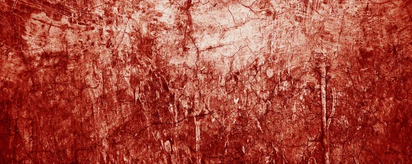 Textura Grunge Pared Roja Panorámica Abstracto Hormigón Aterrador Cemento Terror — Foto de Stock