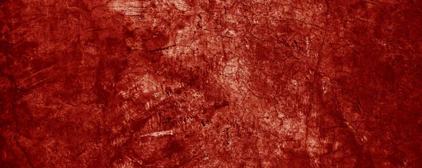 Panoráma Vörös Fal Grunge Textúra Absztrakt Ijesztő Beton Horror Cement — Stock Fotó