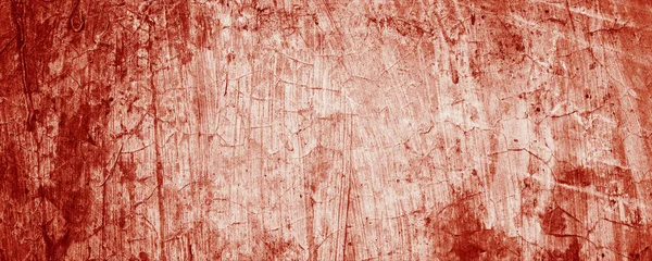 Texture Grunge Murale Rouge Panoramique Béton Effrayant Abstrait Ciment Horreur — Photo