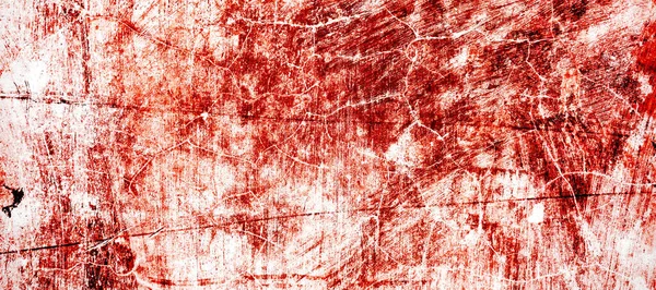 Red Dirty Wall Grunge Texture Abstract Scary Concrete Horror Cement — Stock Photo, Image
