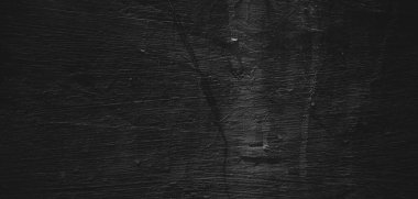 Doğal boya fırçası vuruşunun siyah arkaplanı çimento desenli ya da taş kadar eski. Dehşet çimento dokusu. Korkunç bir geçmişi var. Duvar Betonu Yaşlı siyah