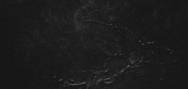 Doğal boya fırçası vuruşunun siyah arkaplanı çimento desenli ya da taş kadar eski. Dehşet çimento dokusu. Korkunç bir geçmişi var. Duvar Betonu Yaşlı siyah