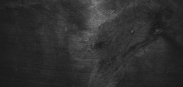 Fond Noir Naturel Coup Pinceau Texturé Ciment Pierre Old Horror — Photo