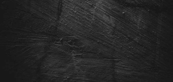 Svart Bakgrund Naturlig Pensel Stroke Texturerad Cement Eller Sten Old — Stockfoto