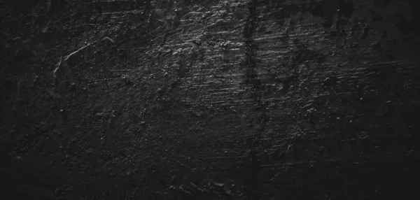 Černé Pozadí Přirozeného Tahu Štětcem Texturovaný Cement Nebo Kámen Starý — Stock fotografie