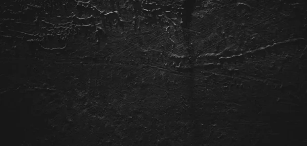 Fondo Negro Pincelada Natural Cemento Texturizado Piedra Old Horror Textura — Foto de Stock