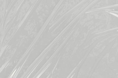 Plastik kırışık, beyaz plastik veya polietilen çanta dokusu, makro, beyaz arkaplan