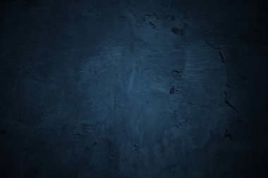 Dokulu mavi grunge arkaplan. Korku ve Cadılar Bayramı konsepti olarak mavi beton doku