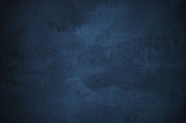 Dokulu mavi grunge arkaplan. Korku ve Cadılar Bayramı konsepti olarak mavi beton doku