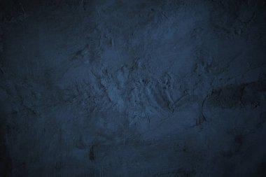 Dokulu mavi grunge arkaplan. Korku ve Cadılar Bayramı konsepti olarak mavi beton doku