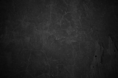 Dokulu siyah grunge arkaplan. Korku ve Cadılar Bayramı konsepti olarak siyah beton doku