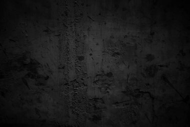Dokulu siyah grunge arkaplan. Korku ve Cadılar Bayramı konsepti olarak siyah beton doku