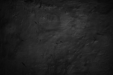 Dokulu siyah grunge arkaplan. Korku ve Cadılar Bayramı konsepti olarak siyah beton doku