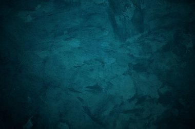 Dokulu mavi grunge arkaplan. Korku ve Cadılar Bayramı konsepti olarak mavi beton doku