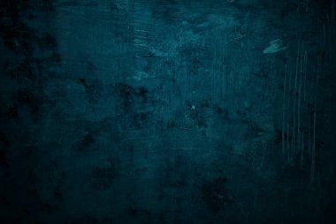 Dokulu mavi grunge arkaplan. Korku ve Cadılar Bayramı konsepti olarak mavi beton doku