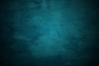 Dokulu mavi grunge arkaplan. Korku ve Cadılar Bayramı konsepti olarak mavi beton doku