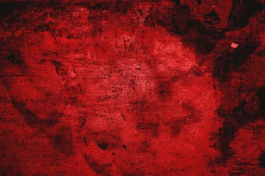Kırmızı grunge duvar dokusu. Kırmızı ve siyah korku arka planı.