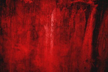 Kırmızı grunge duvar dokusu. Kırmızı ve siyah korku arka planı.