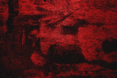 Kırmızı grunge duvar dokusu. Kırmızı ve siyah korku arka planı.