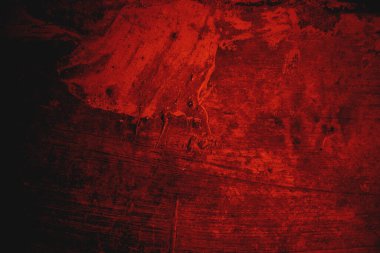 Kırmızı grunge duvar dokusu. Kırmızı ve siyah korku arka planı.