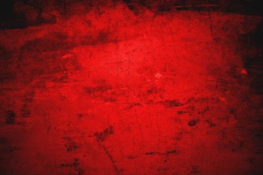 Kırmızı grunge duvar dokusu. Kırmızı ve siyah korku arka planı.