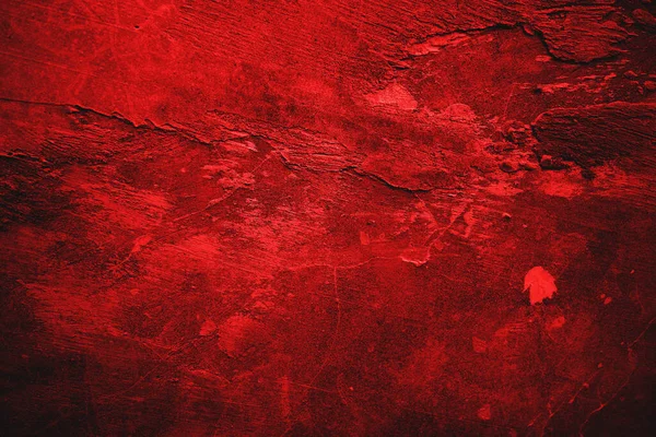 红色的磨擦墙纹理 红色和黑色恐怖背景 — 图库照片#