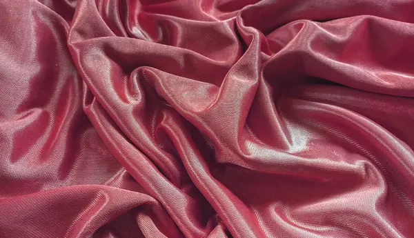 Doku kırmızı keten kumaş, buruşuk keten arka plan