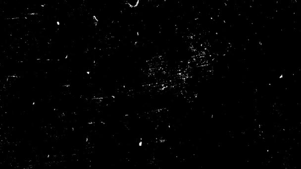 Black White Screen Mode Grunge Overlay Distress Looped Animation Vintage — Stock video