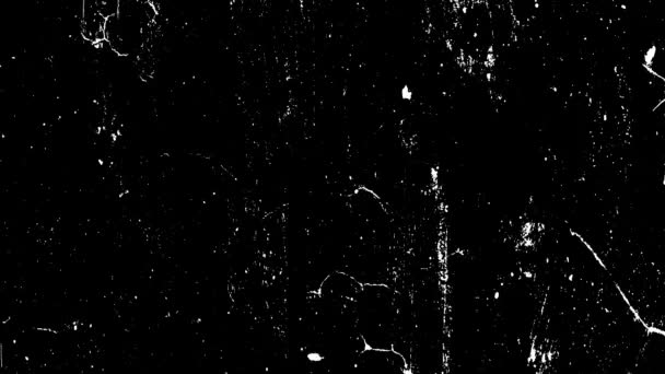 Modo Pantalla Blanco Negro Superposición Grunge Angustia Animación Bucle Fondo — Vídeos de Stock