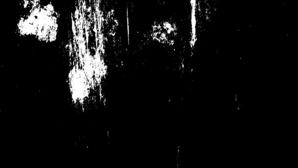黒と白の画面モード グラウンジオーバーレイの苦痛 ループアニメーション ヴィンテージのフィルム効果の背景 — ストック動画