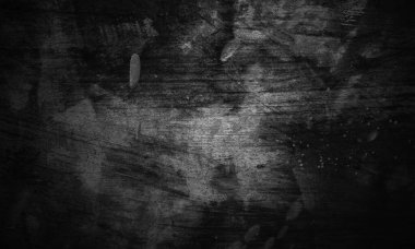 Korku ve Cadılar Bayramı kavramı olarak siyah beton doku. Koyu duvar arkaplanı çimento veya taş.