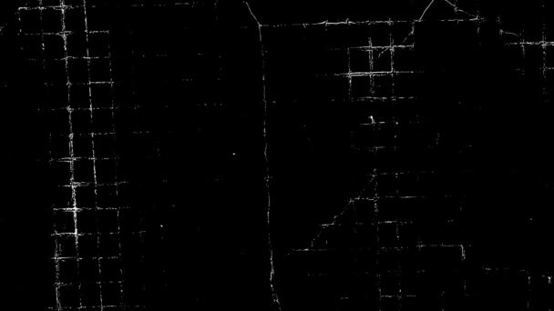 Пыль Царапины Зерновой Пленки Старой Поврежденной Поверхности Пленки Эффект Ретро — стоковое видео