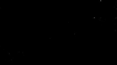 Koyu Siyah Arkaplanda Grunge, Eski ve Eski Film Görünümü Toz, Çizikler ve Kum Dokusunun Örtüsü Efektleri