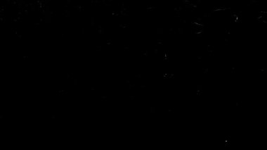 Koyu Siyah Arkaplanda Grunge, Eski ve Eski Film Görünümü Toz, Çizikler ve Kum Dokusunun Örtüsü Efektleri