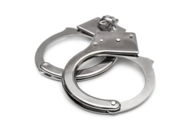 Handcuffs on a white background. clipart