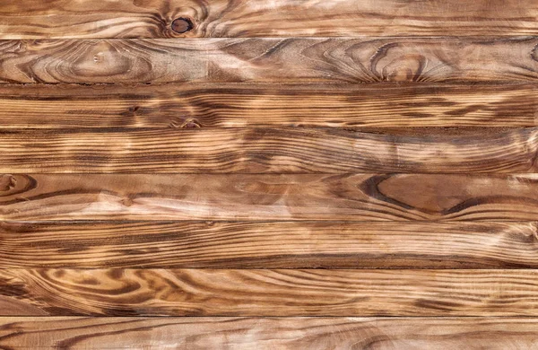 用薄木板做的褐色木制背景 顶部视图 复制空间 摘要背景 — 图库照片
