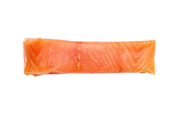 Kousek Filet Červené Ryby Izolované Bílém Horní Pohled — Stock fotografie