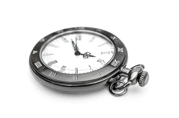 白い背景の懐中時計 — ストック写真