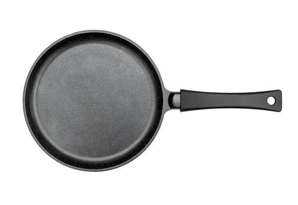 Frying Pan White Background Top View — Stock Photo, Image
