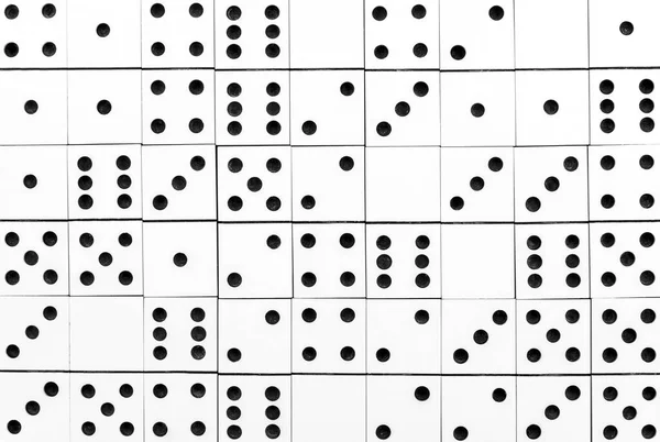 Las Piezas Domino Como Fondo Abstracto Vista Superior — Foto de Stock