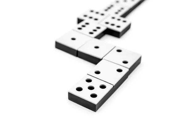 Domino Spel Witte Achtergrond — Stockfoto