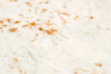 Fırında pişmiş ince ekmek dokusu. Kapat..