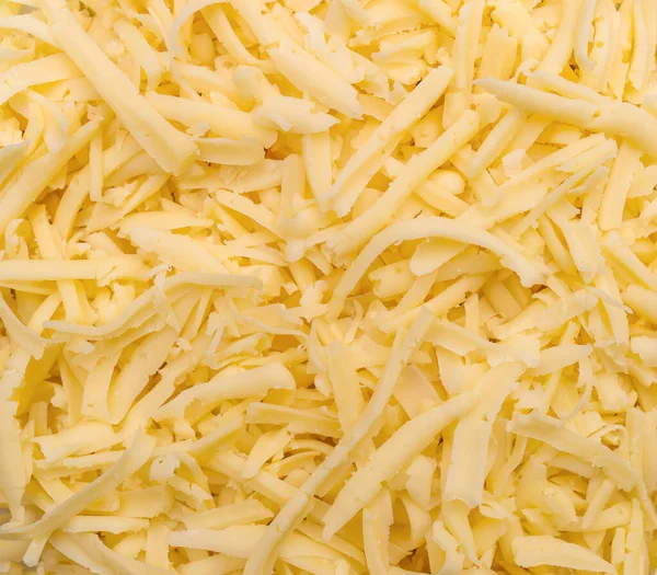 Yemek Geçmişi Olarak Rendelenmiş Peynir Üst Görünüm — Stok fotoğraf