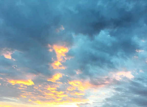 Sunrise Cloudy Sky Natural Background — Stock Photo, Image