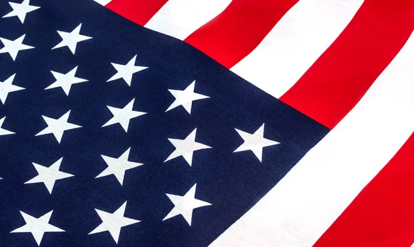 Bandera Americana Cerca Imagen de archivo