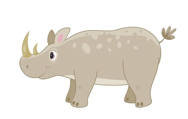 Concepto Rinoceronte Africano Elemento Gráfico Para Imprimir Tela Póster Banner — Archivo Imágenes Vectoriales