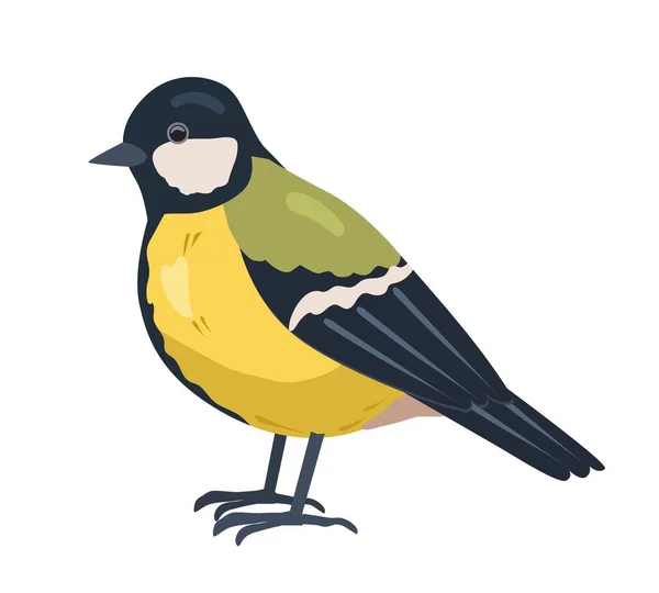 Gelber Stadtvogel Aufkleber Für Soziale Netzwerke Und Messenger Tier Natur — Stockvektor